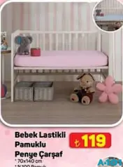 BEBEK LASTİKLİ PAMUKLU PENYE ÇARŞAF 70X140 CM BEBEK LASTİKLİ PAMUKLU PENYE ÇARŞAF 70X140 CM